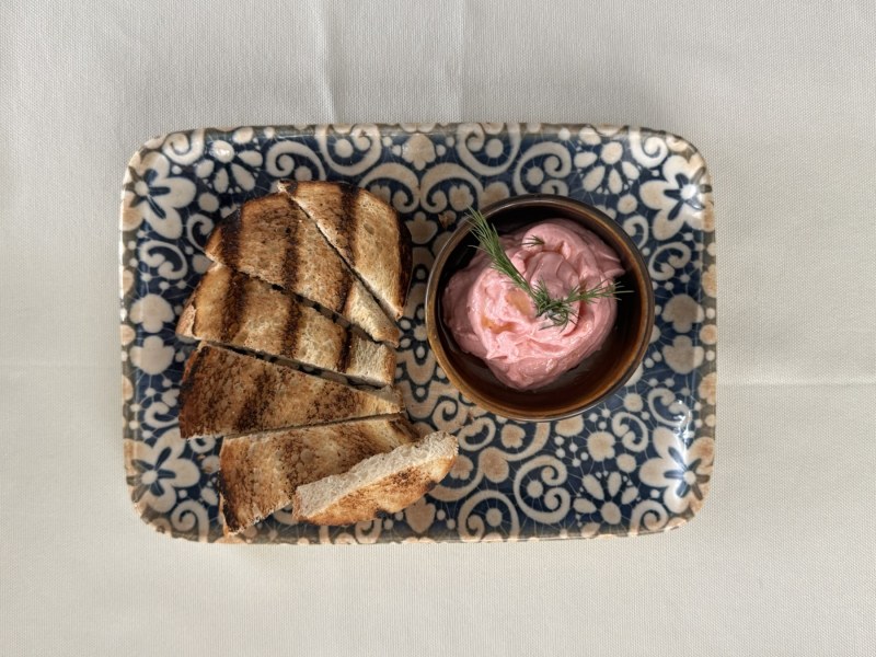 Fish Roe with Roasted Bread